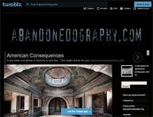 Tablet Screenshot of abandonedography.com